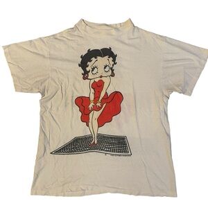 VTG 1985 Betty Boop T-Shirt Size Osfa Single Stitch King Features Syndicate RARE